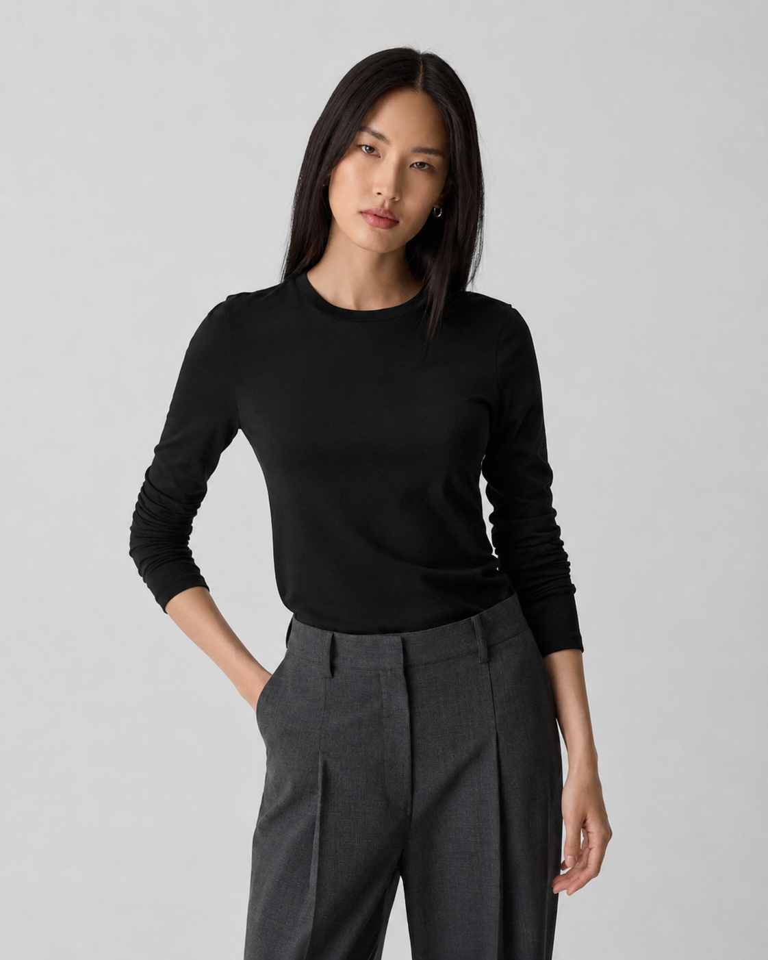 Long-Sleeve Tee in Organic Cotton