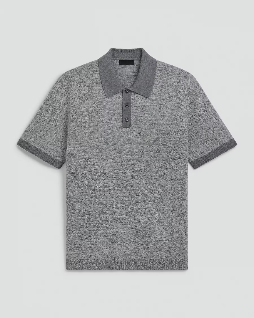 Silk Linen Polo Shirt