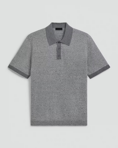Silk Linen Polo Shirt