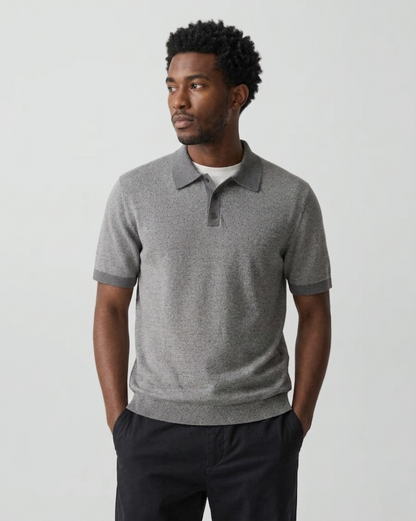 Silk Linen Polo Shirt