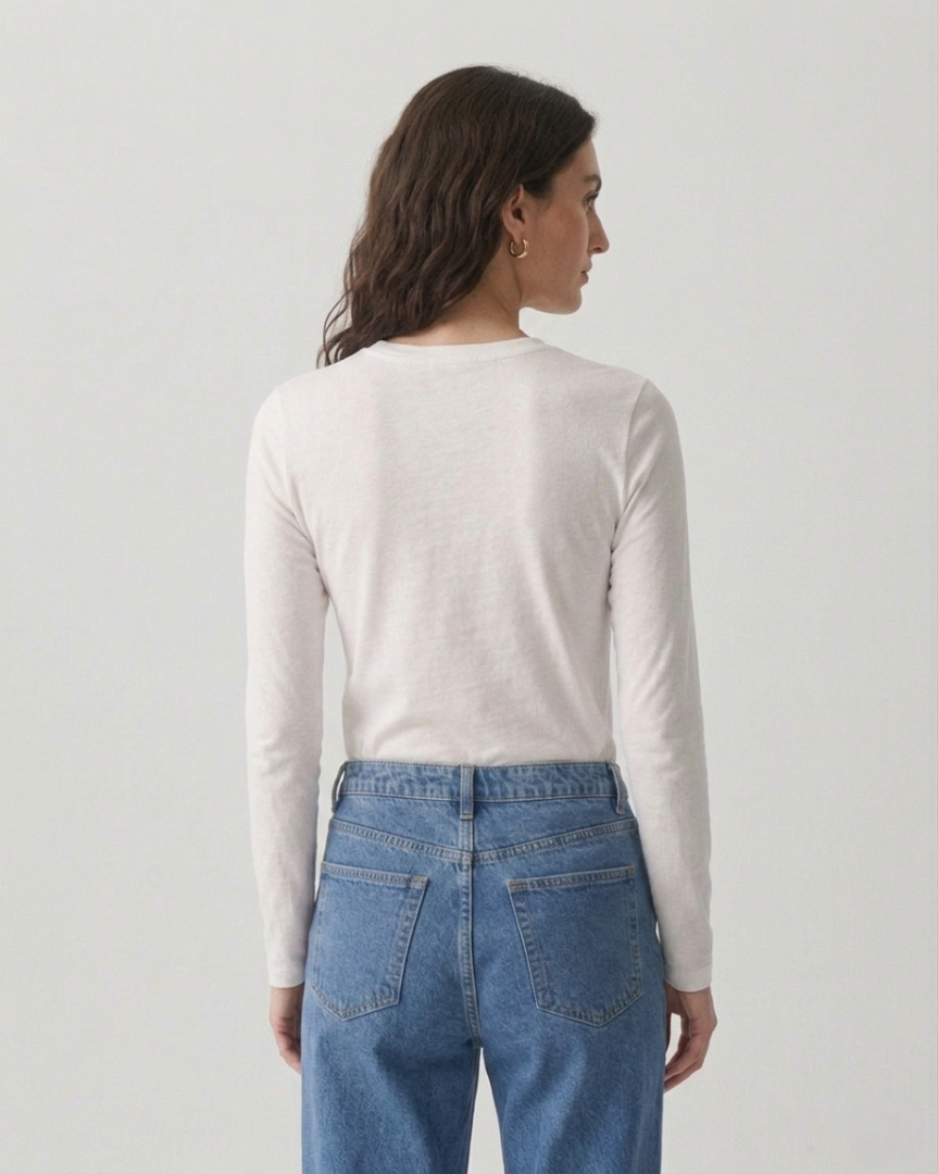 Long-Sleeve Tee in Organic Cotton